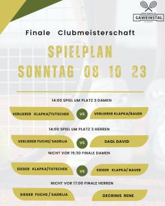 Halbfinale & Finale der Clubmeisterschaft 2023